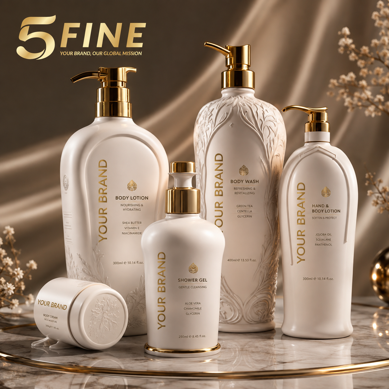 Body Care Sets packaging design — 5FINE OEM/ODM
