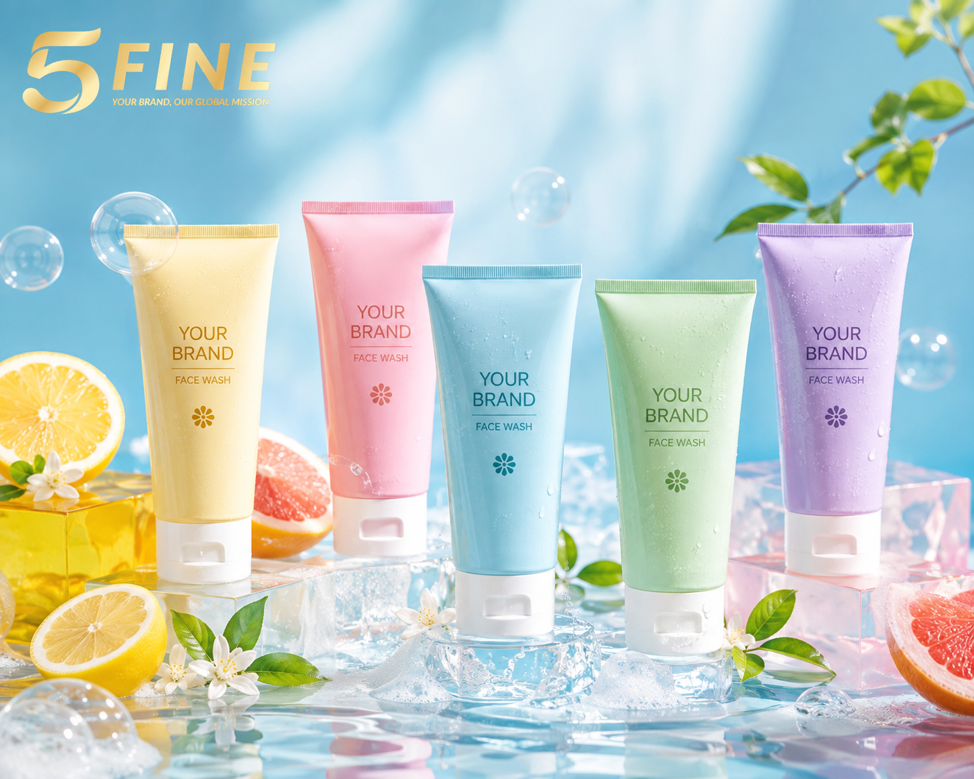 Face Wash packaging design — 5FINE OEM/ODM