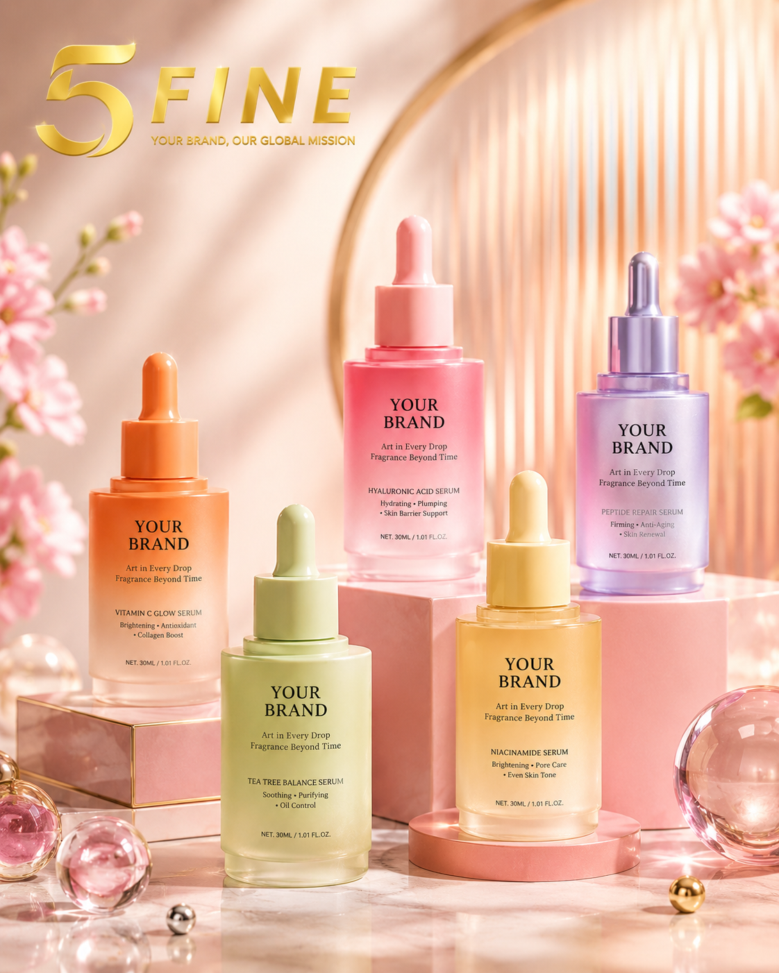 Serum packaging design — 5FINE OEM/ODM