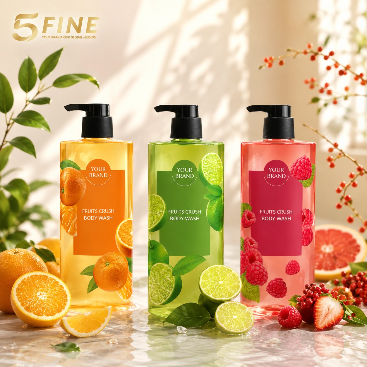 Shower Gel packaging design — 5FINE OEM/ODM