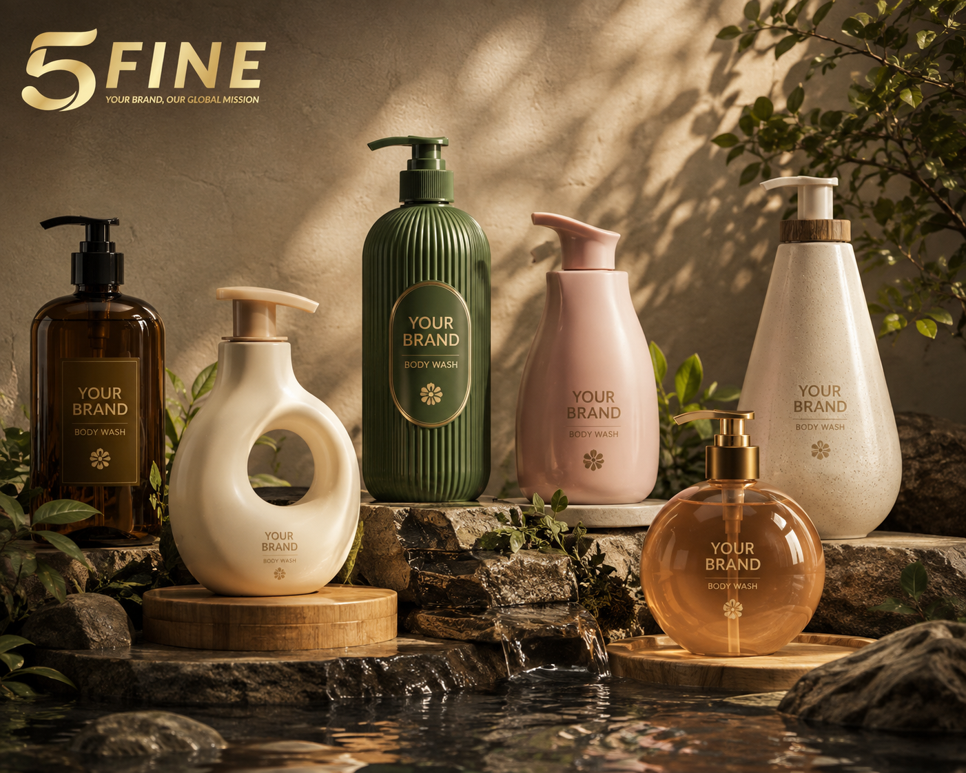 Shower Gel packaging design — 5FINE OEM/ODM