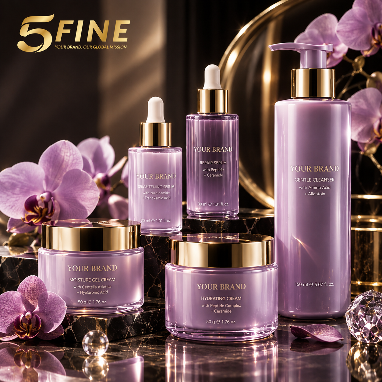 Skincare Sets packaging design — 5FINE OEM/ODM