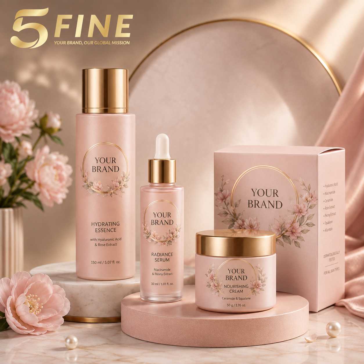 Skincare Sets packaging design — 5FINE OEM/ODM