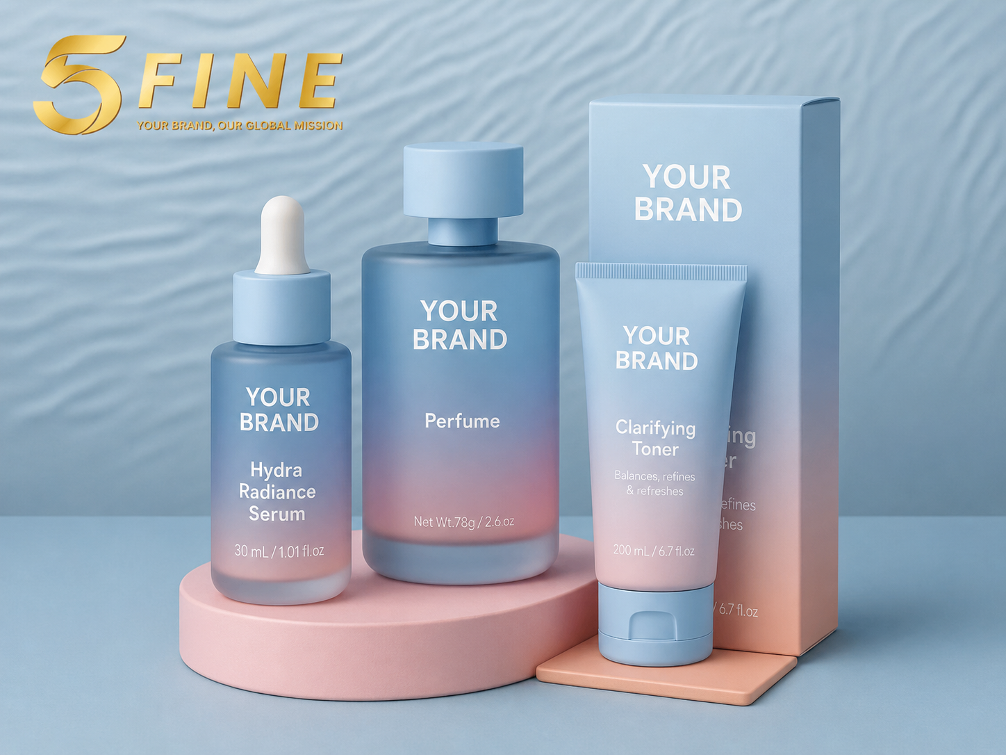 Skincare Sets packaging design — 5FINE OEM/ODM