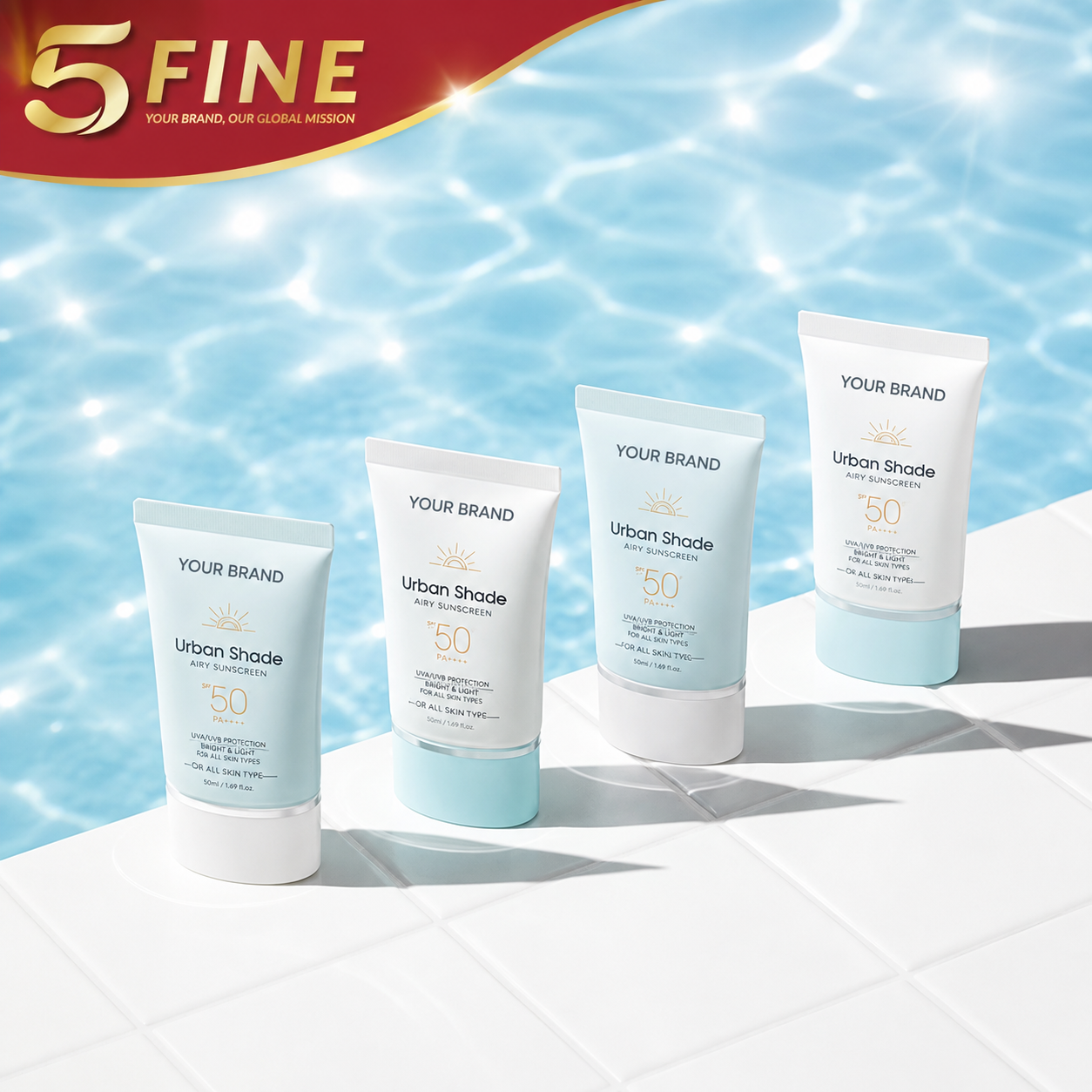 Sunscreen packaging design — 5FINE OEM/ODM