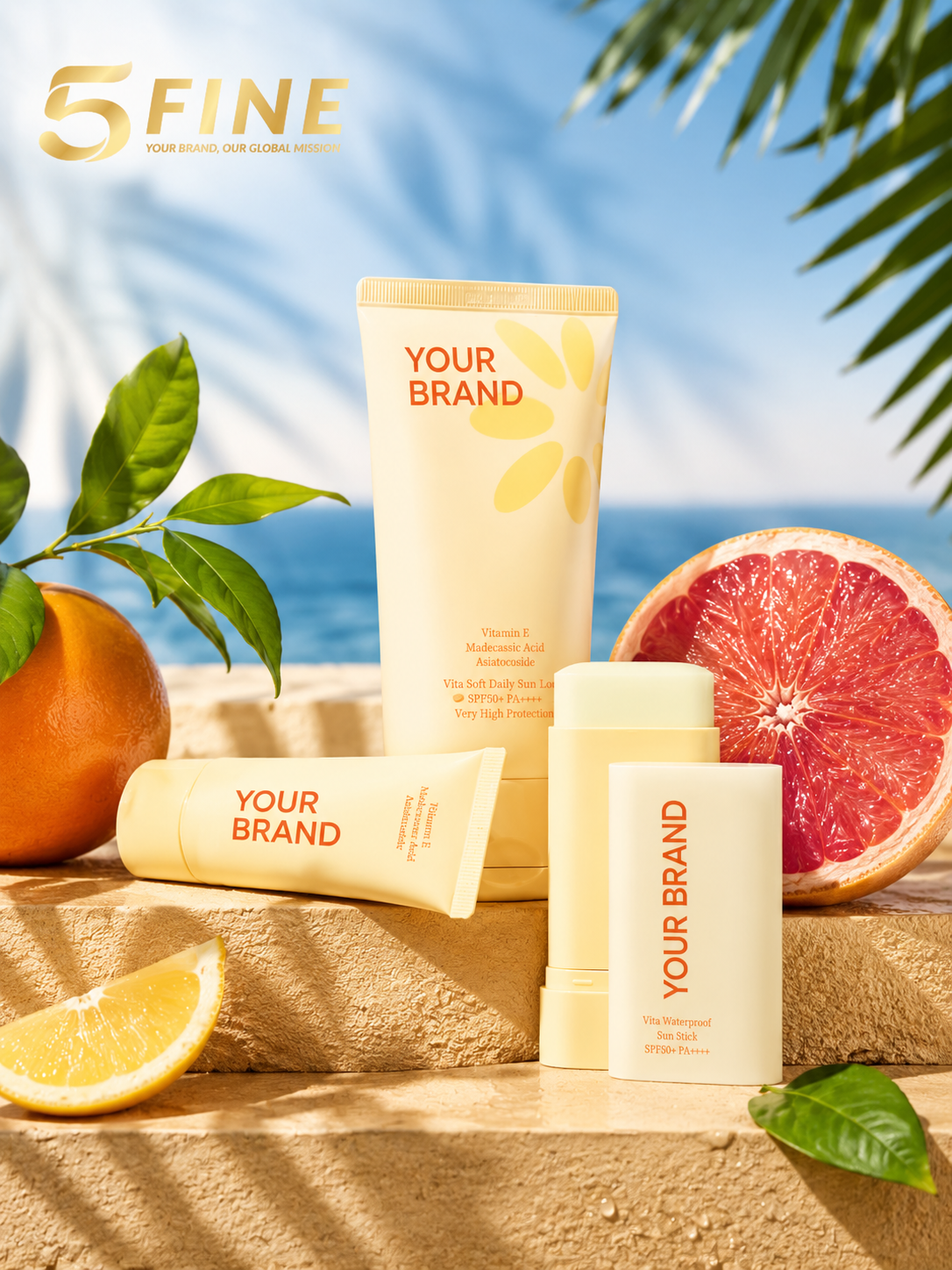Sunscreen packaging design — 5FINE OEM/ODM
