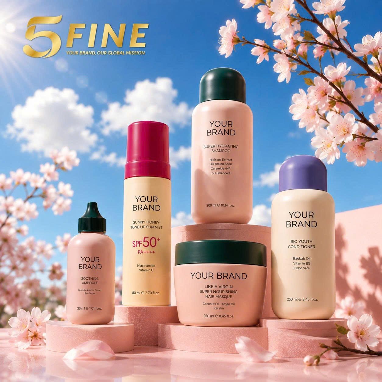 Body Care Set packaging design — 5FINE OEM/ODM