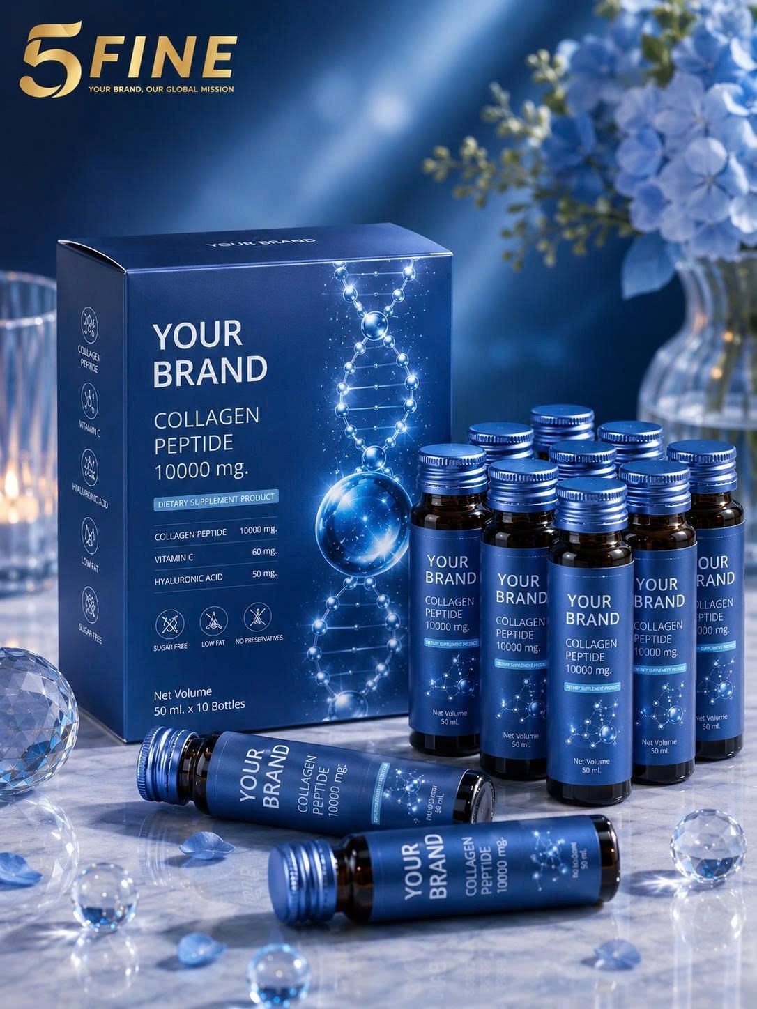 Collagen Drink packaging design — 5FINE OEM/ODM