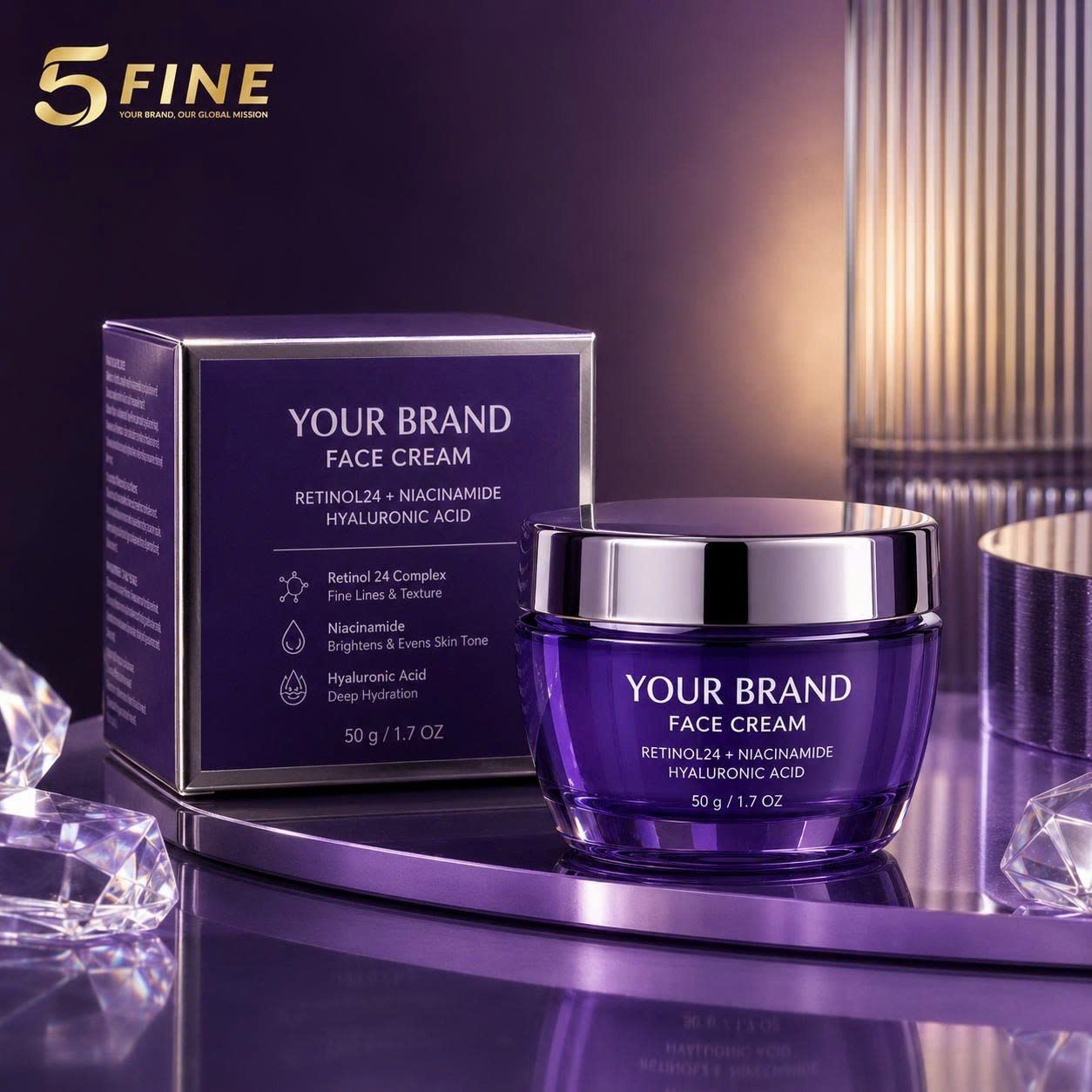 Face Cream packaging design — 5FINE OEM/ODM