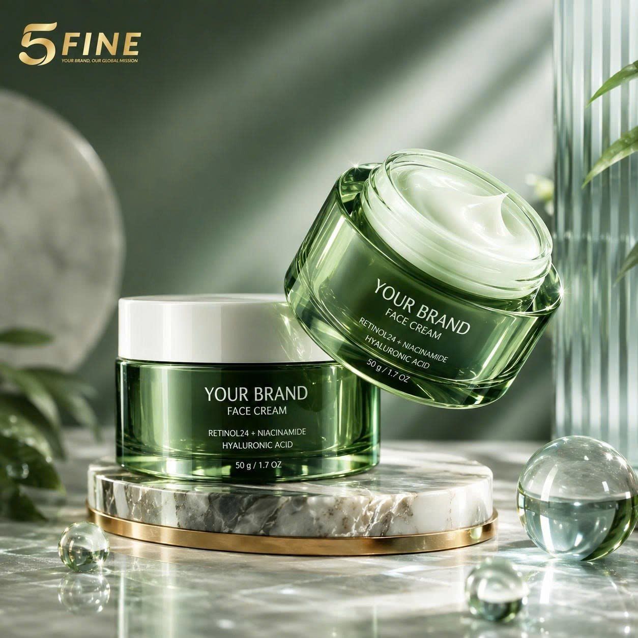 Face Cream packaging design — 5FINE OEM/ODM