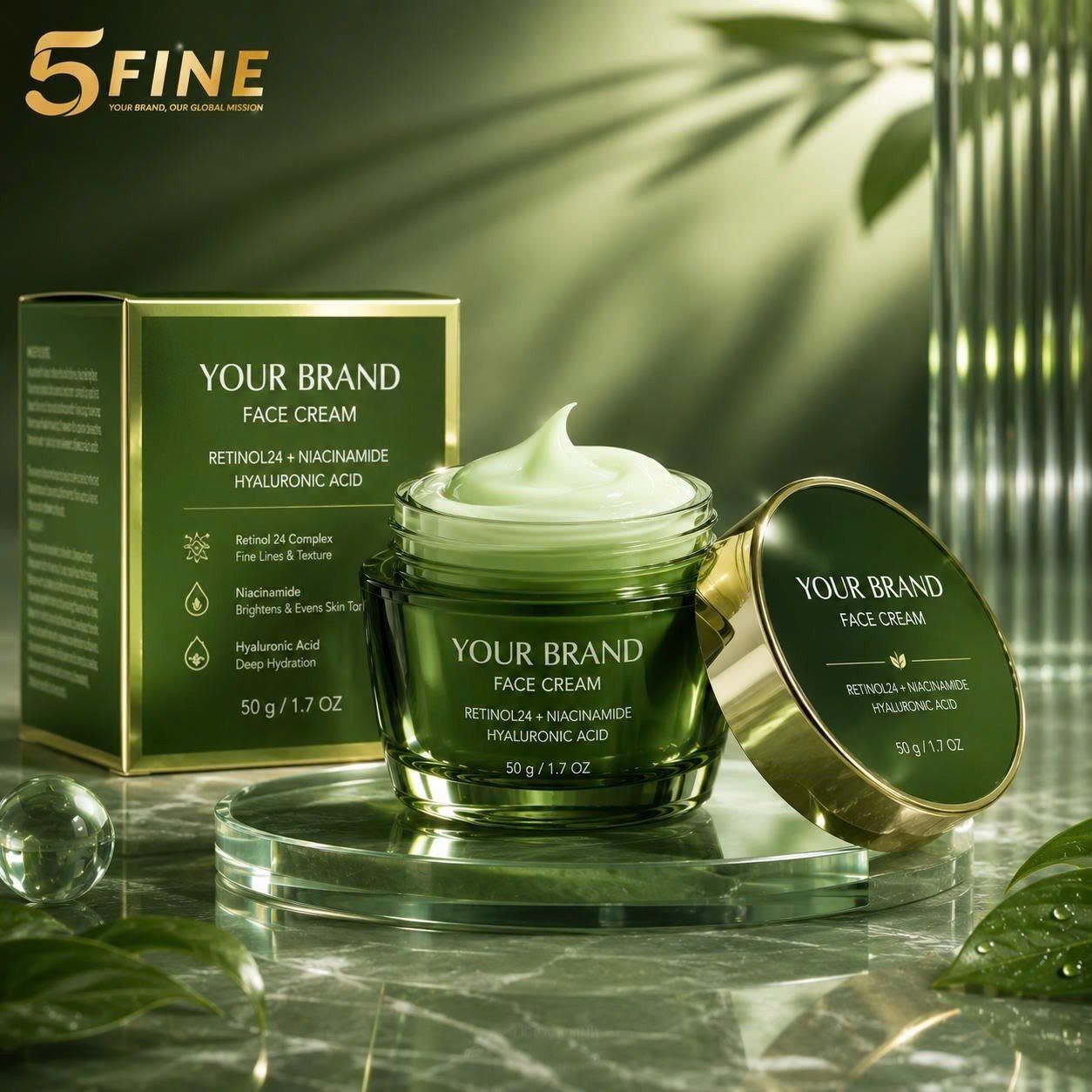 Face Cream packaging design — 5FINE OEM/ODM
