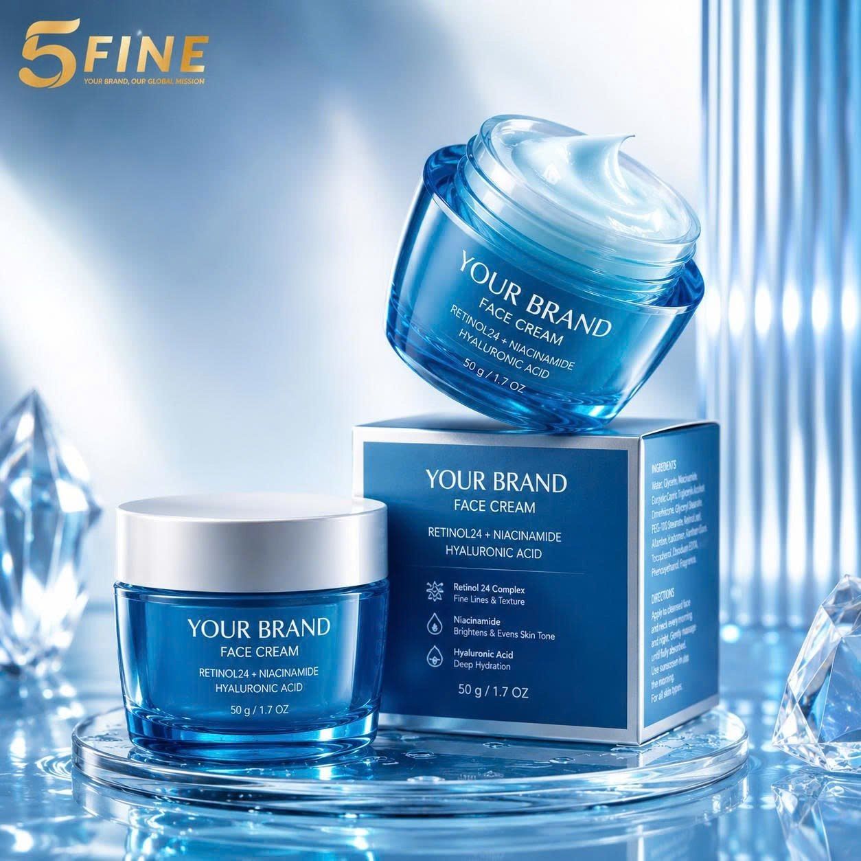 Face Cream packaging design — 5FINE OEM/ODM