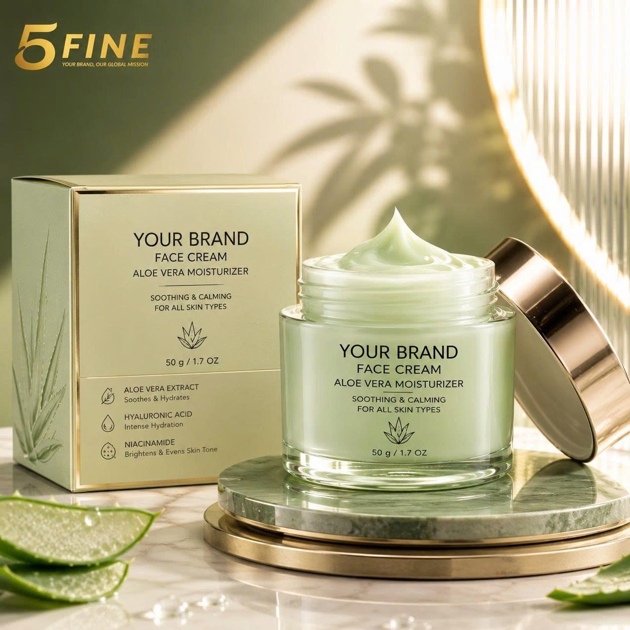 Face Cream packaging design — 5FINE OEM/ODM