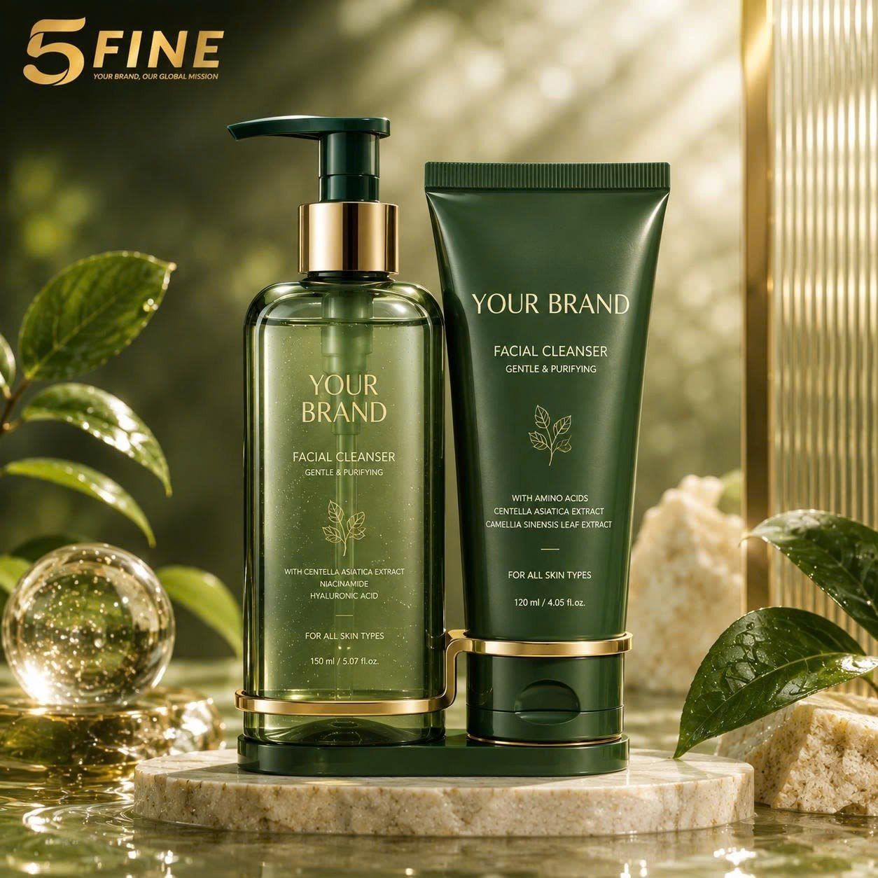 Face Wash & Cleanser packaging design — 5FINE OEM/ODM