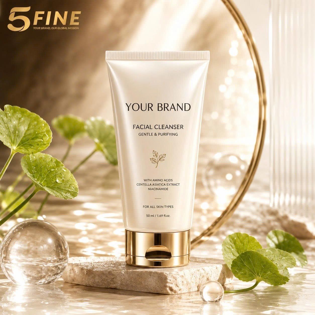 Face Wash & Cleanser packaging design — 5FINE OEM/ODM