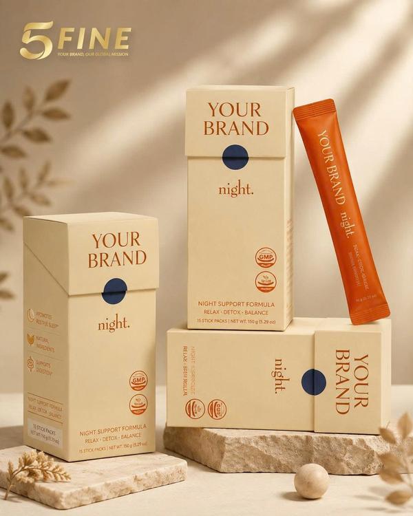 Fiber & Detox packaging design — 5FINE OEM/ODM