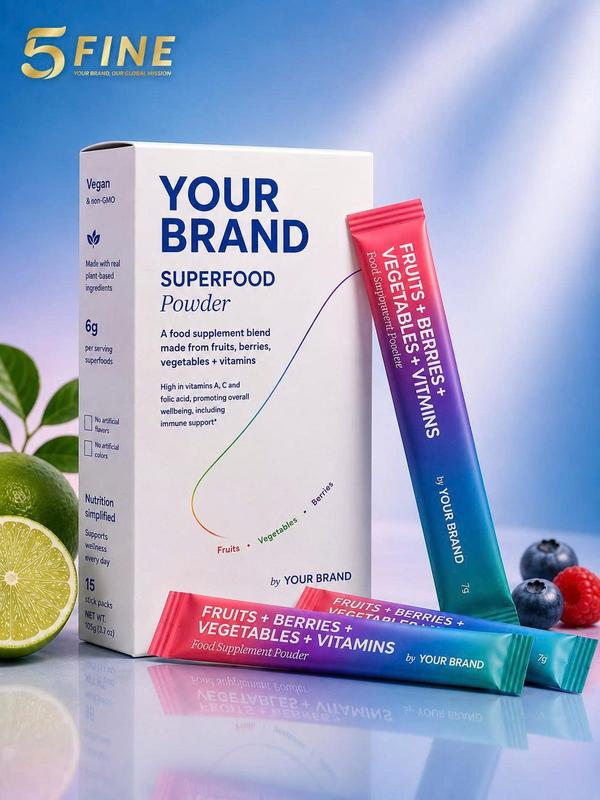 Fiber & Detox packaging design — 5FINE OEM/ODM
