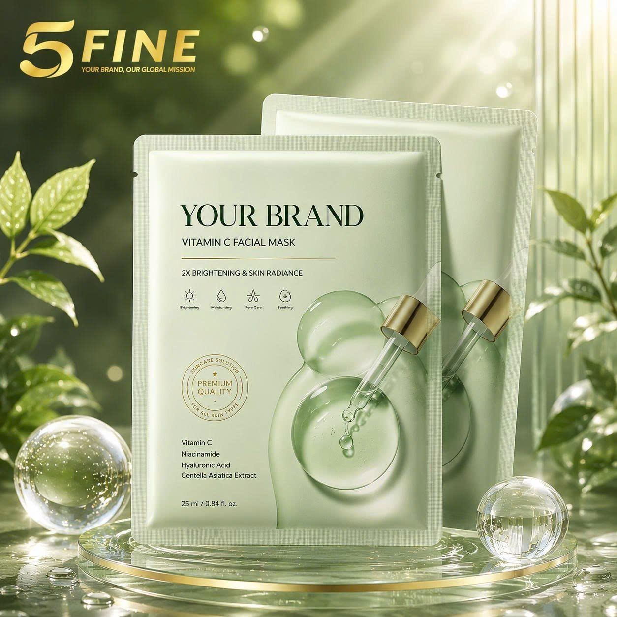 Face Mask packaging design — 5FINE OEM/ODM