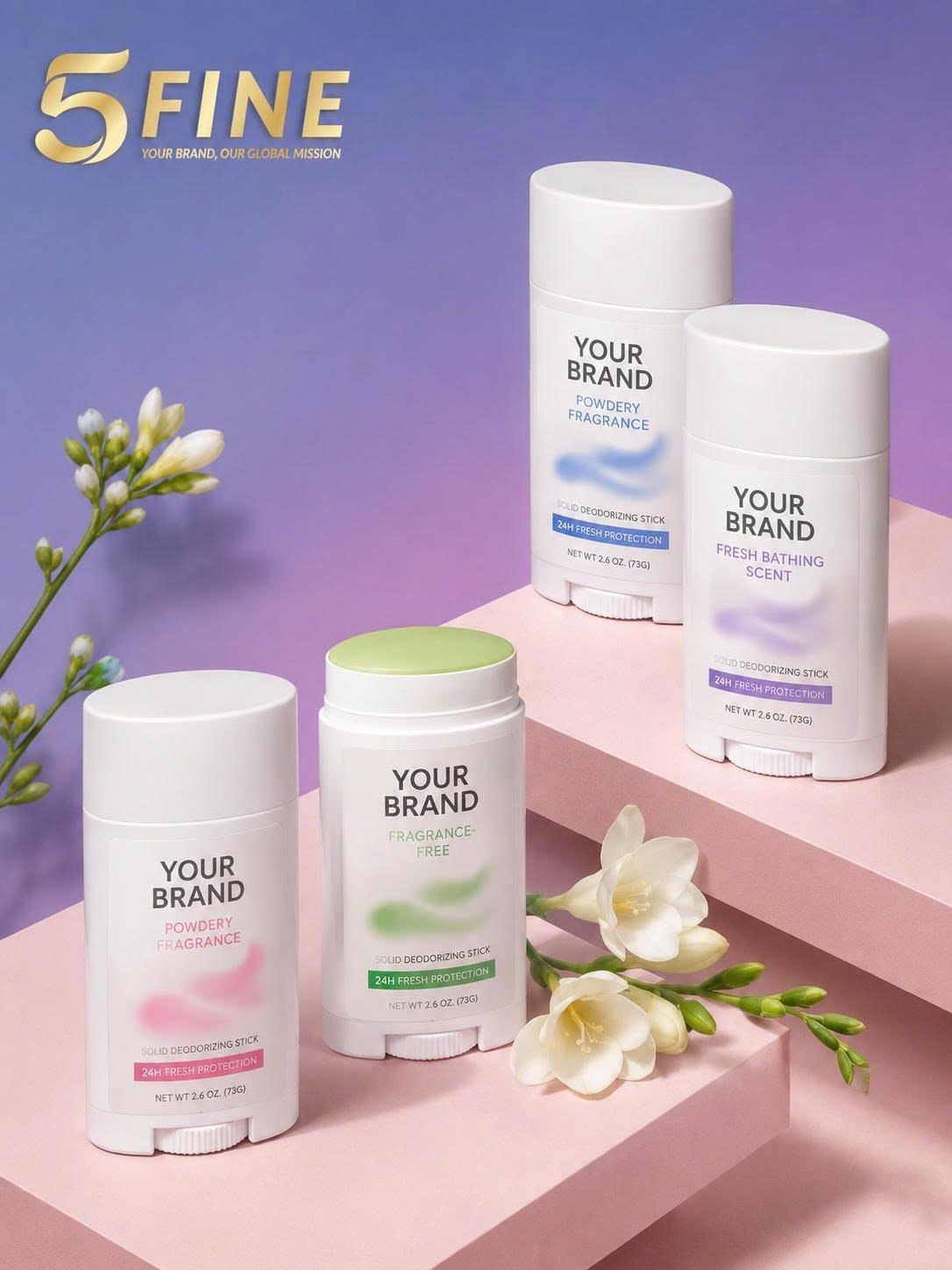 Roll On Deodorant packaging design — 5FINE OEM/ODM