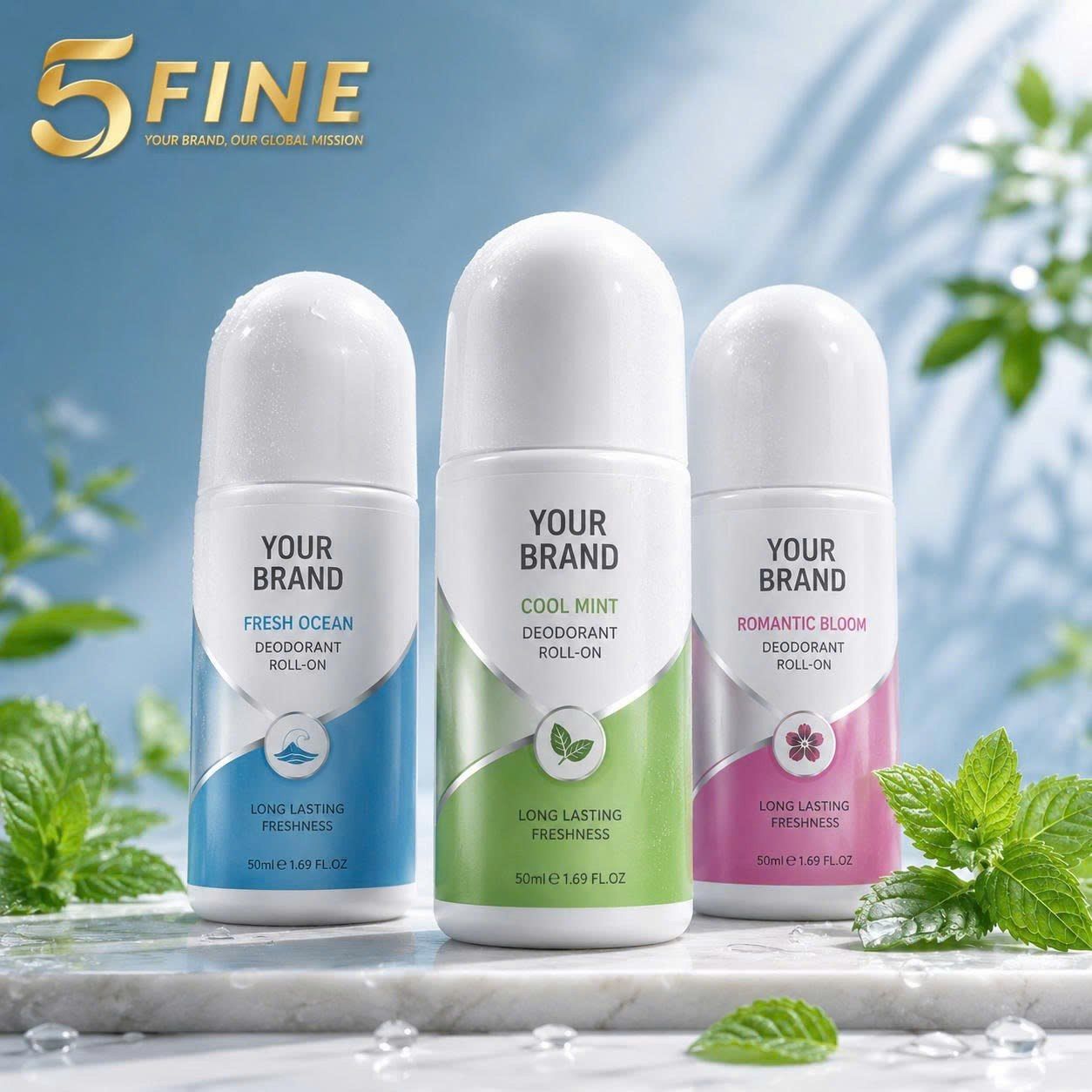 Roll On Deodorant packaging design — 5FINE OEM/ODM