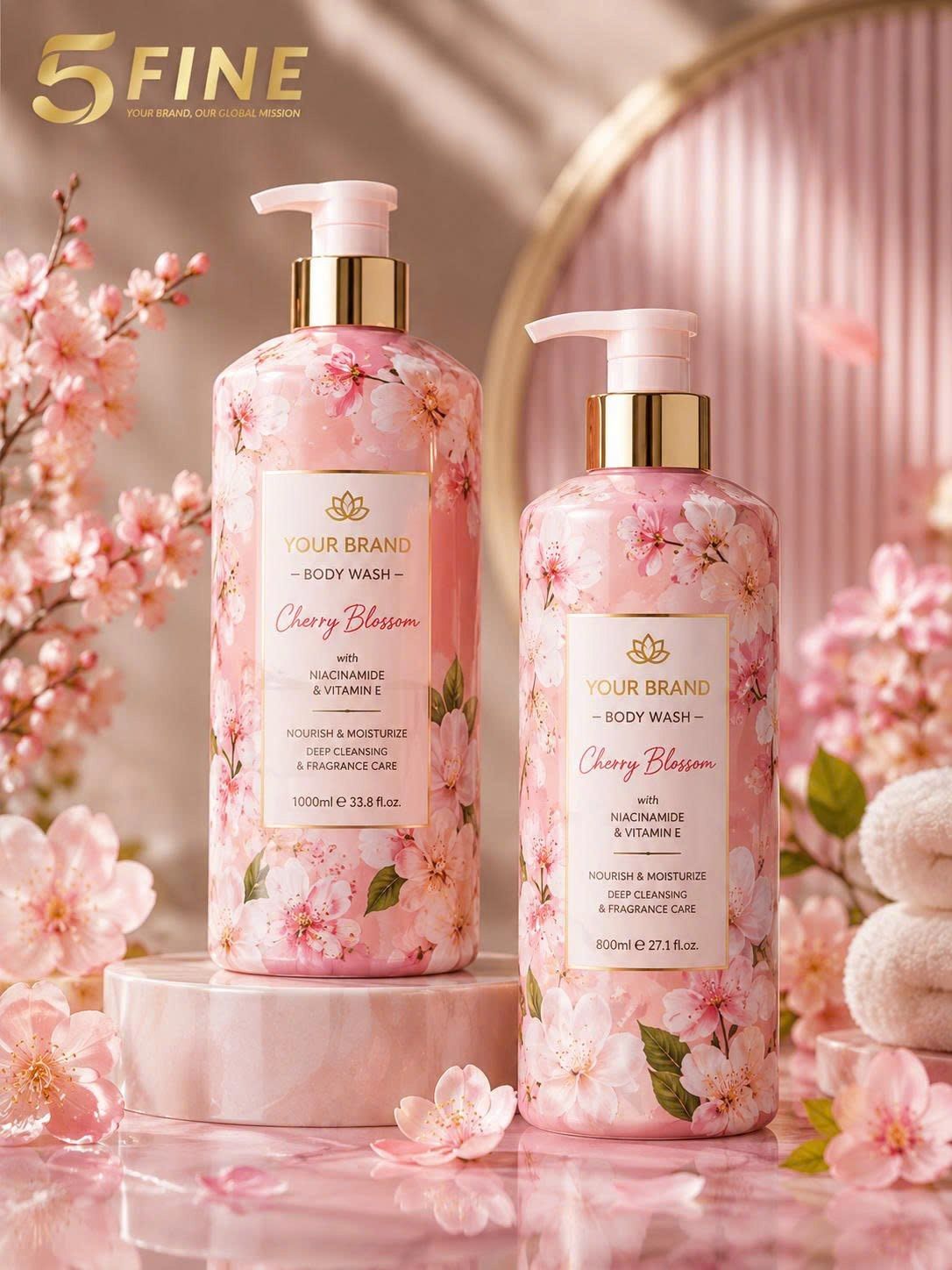 Shower Gel packaging design — 5FINE OEM/ODM