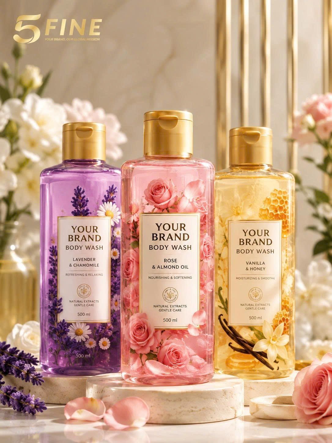 Shower Gel packaging design — 5FINE OEM/ODM