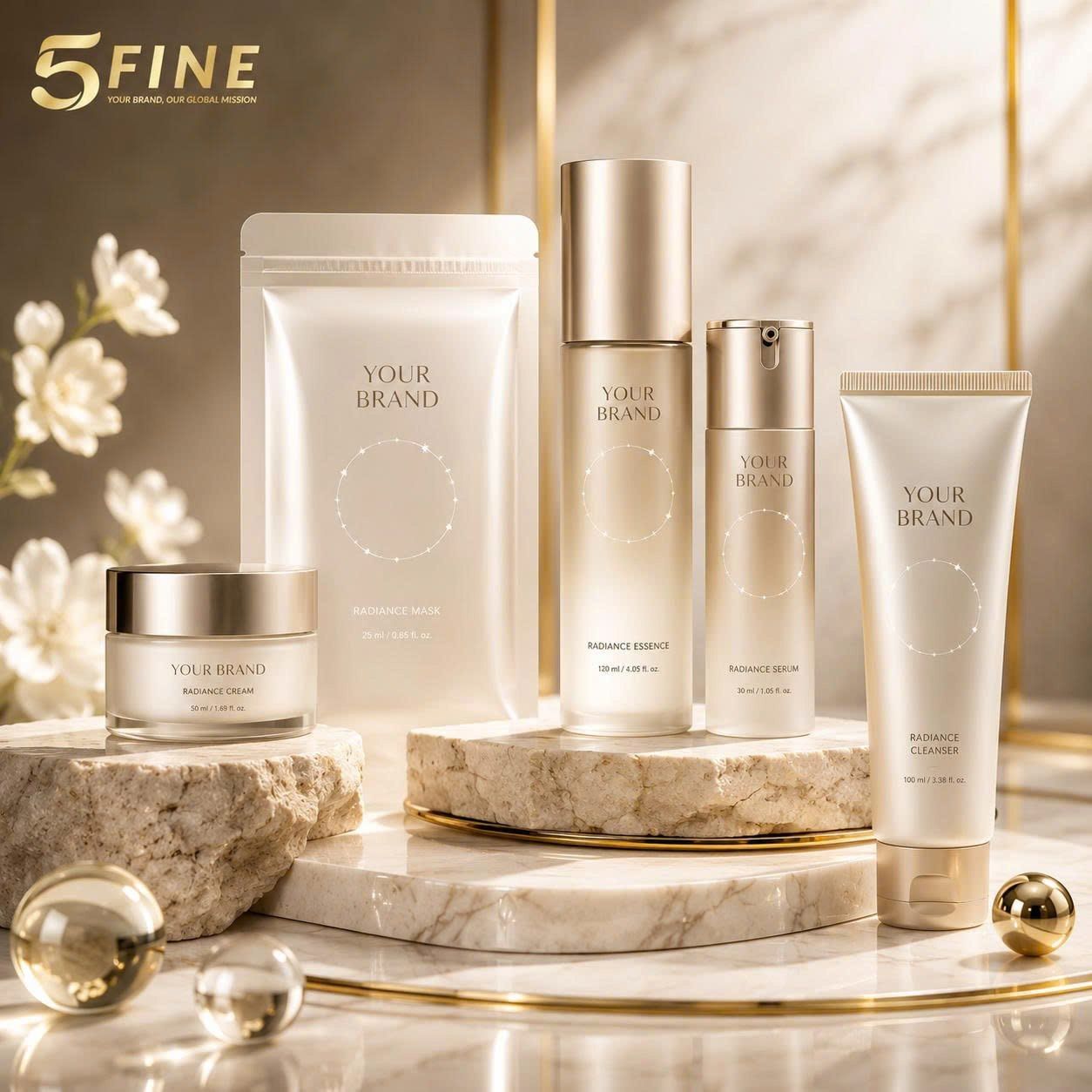 Skincare Set packaging design — 5FINE OEM/ODM