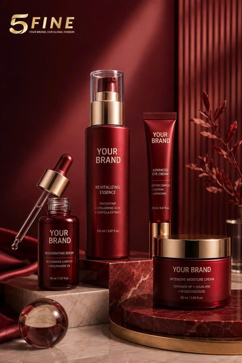 Skincare Set packaging design — 5FINE OEM/ODM