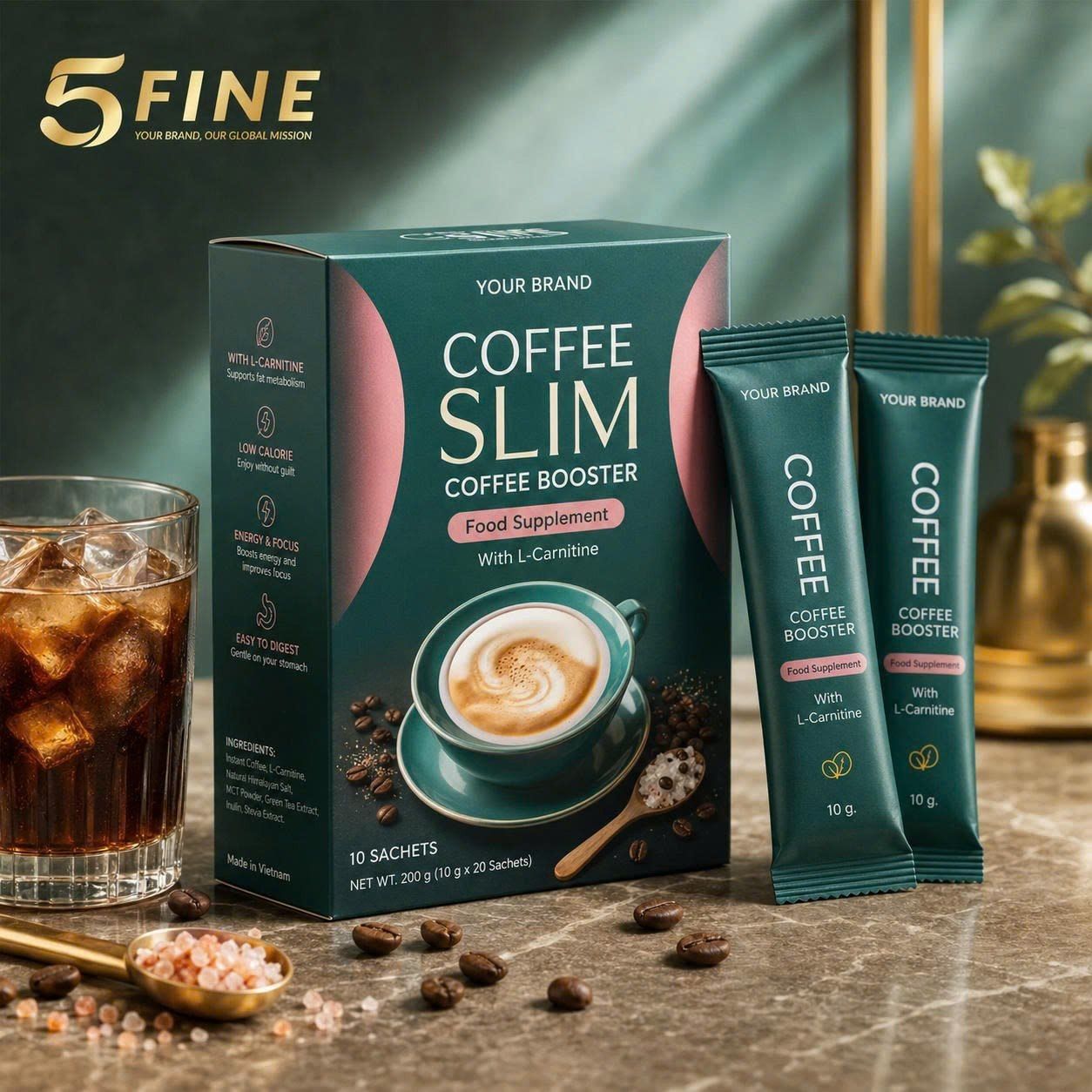 Slimming Coffee packaging design — 5FINE OEM/ODM