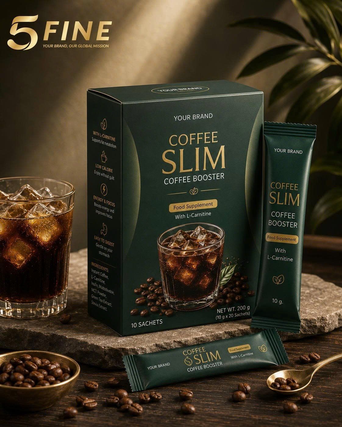 Slimming Coffee packaging design — 5FINE OEM/ODM