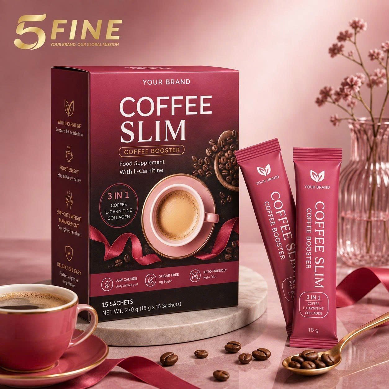 Slimming Coffee packaging design — 5FINE OEM/ODM