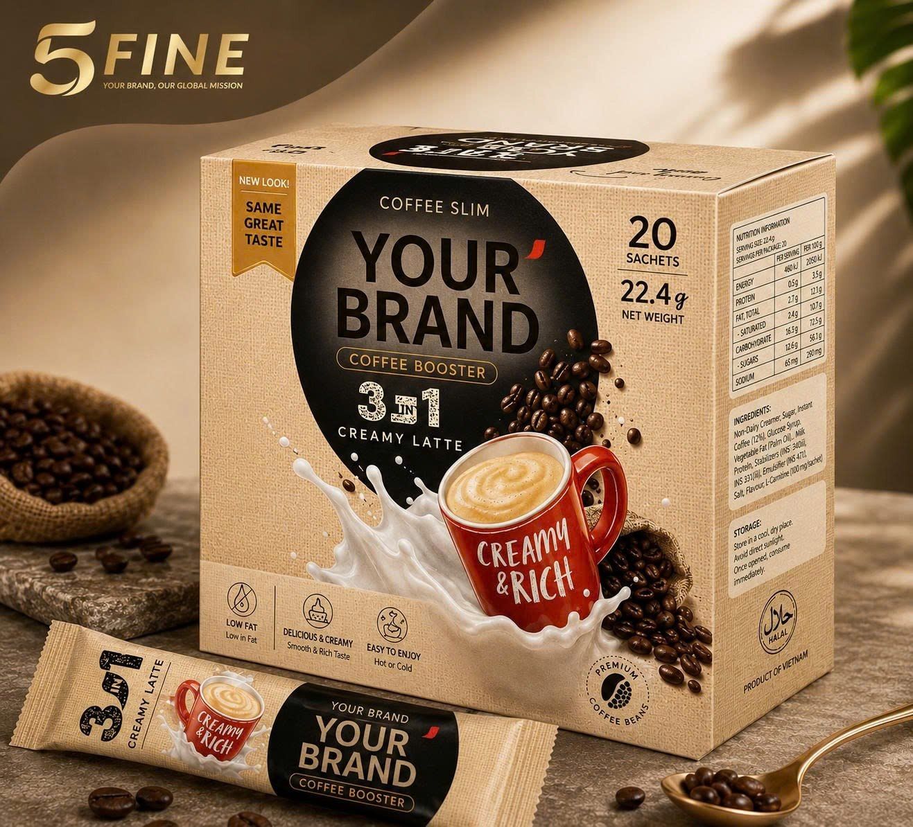 Slimming Coffee packaging design — 5FINE OEM/ODM