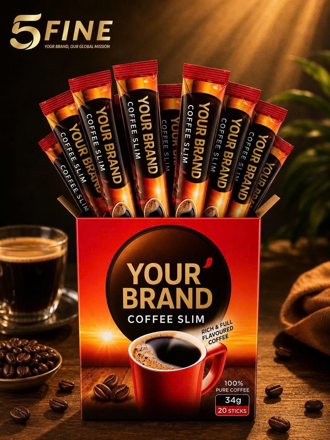 Slimming Coffee packaging design — 5FINE OEM/ODM