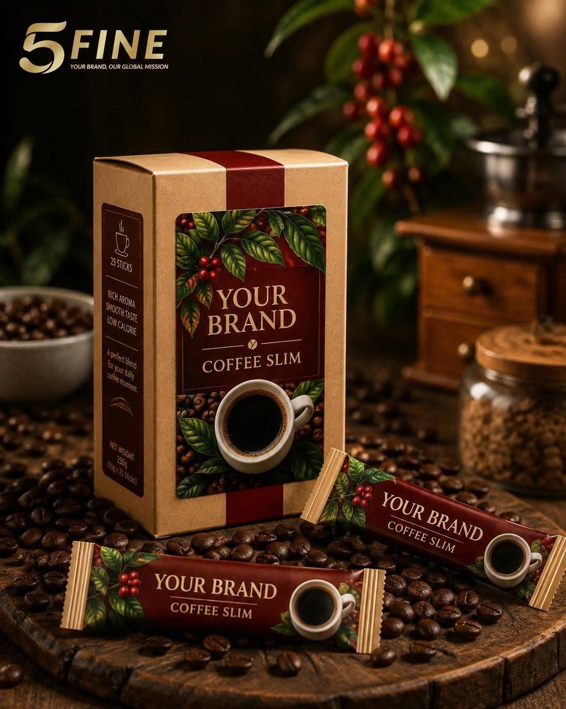 Slimming Coffee packaging design — 5FINE OEM/ODM