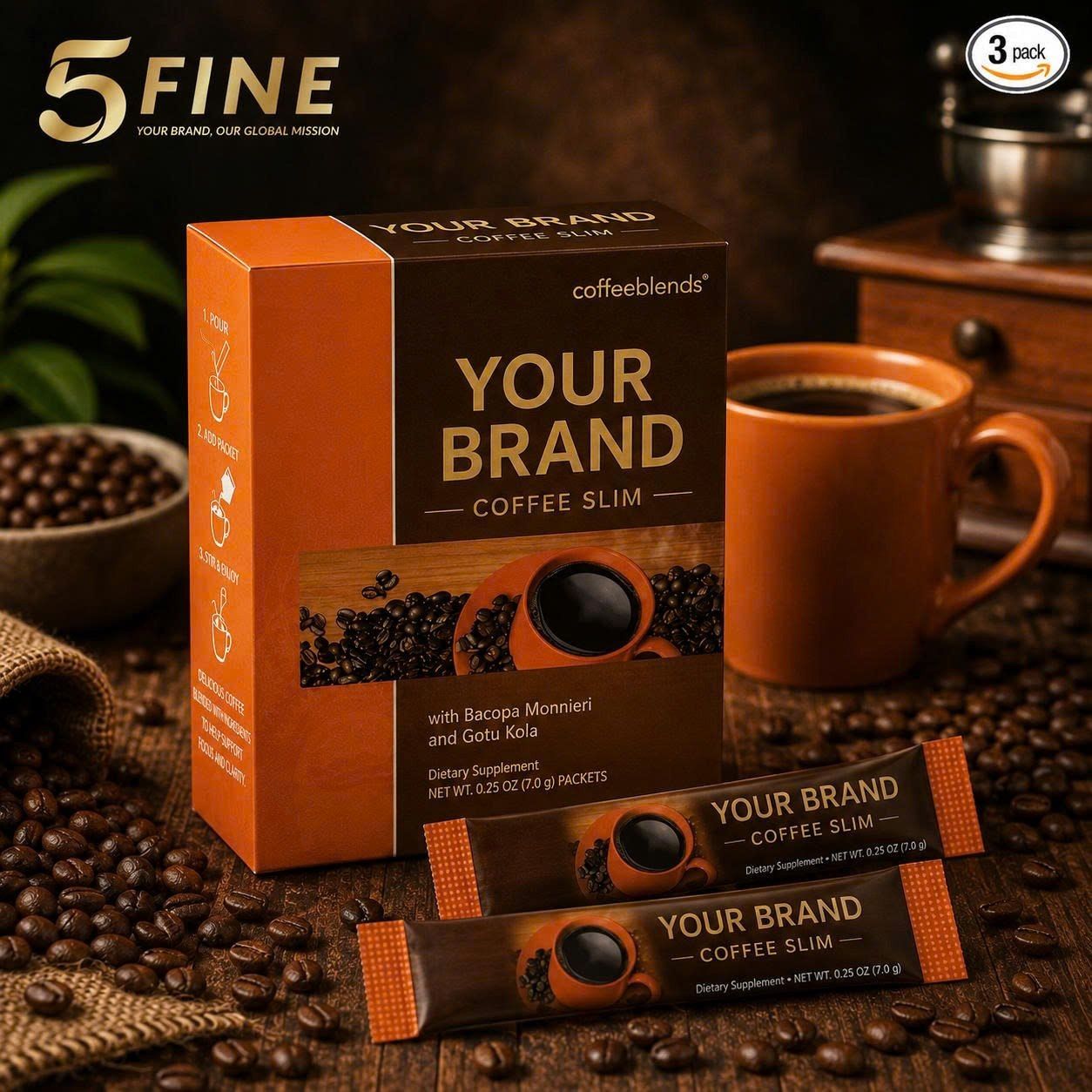Slimming Coffee packaging design — 5FINE OEM/ODM