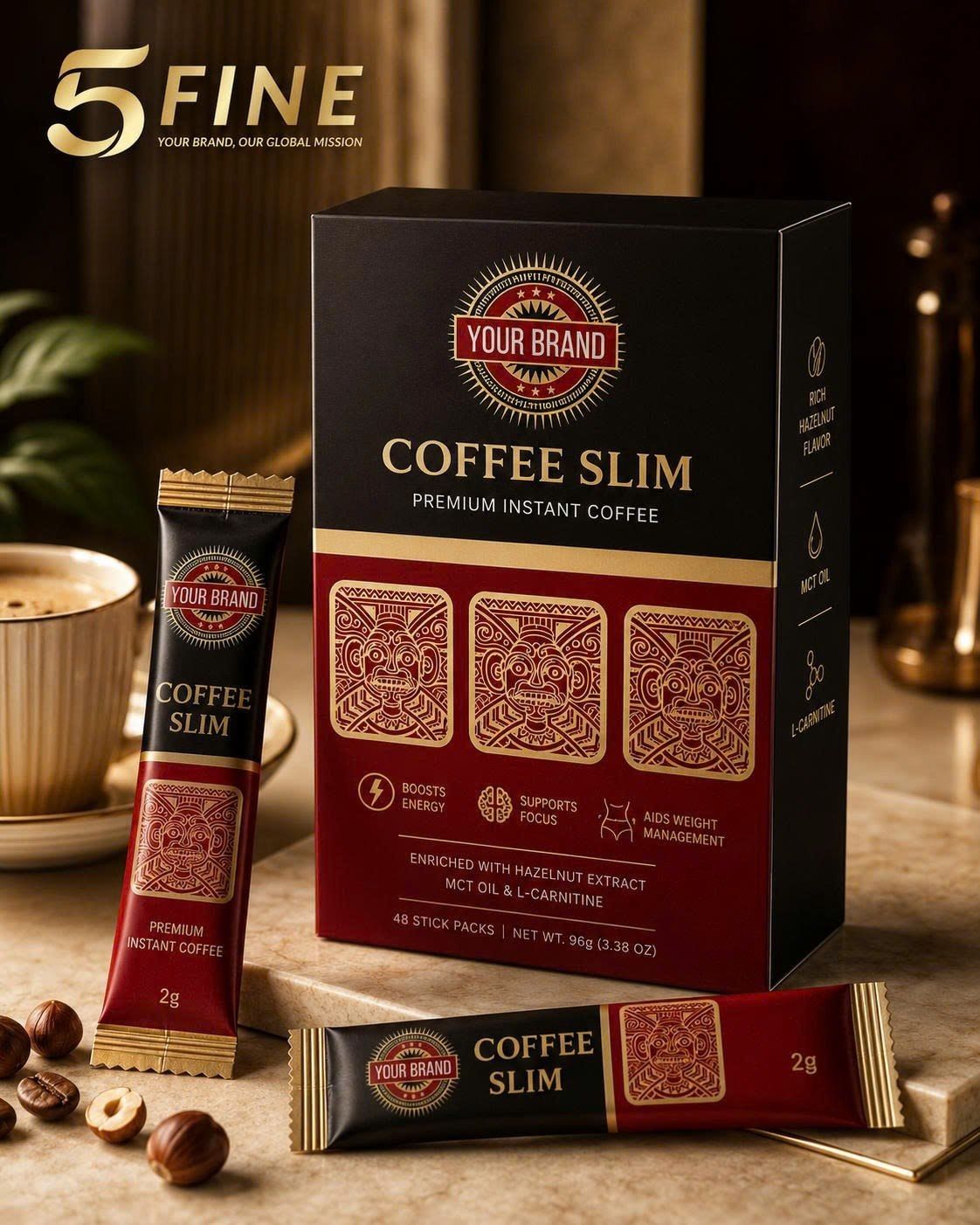 Slimming Coffee packaging design — 5FINE OEM/ODM