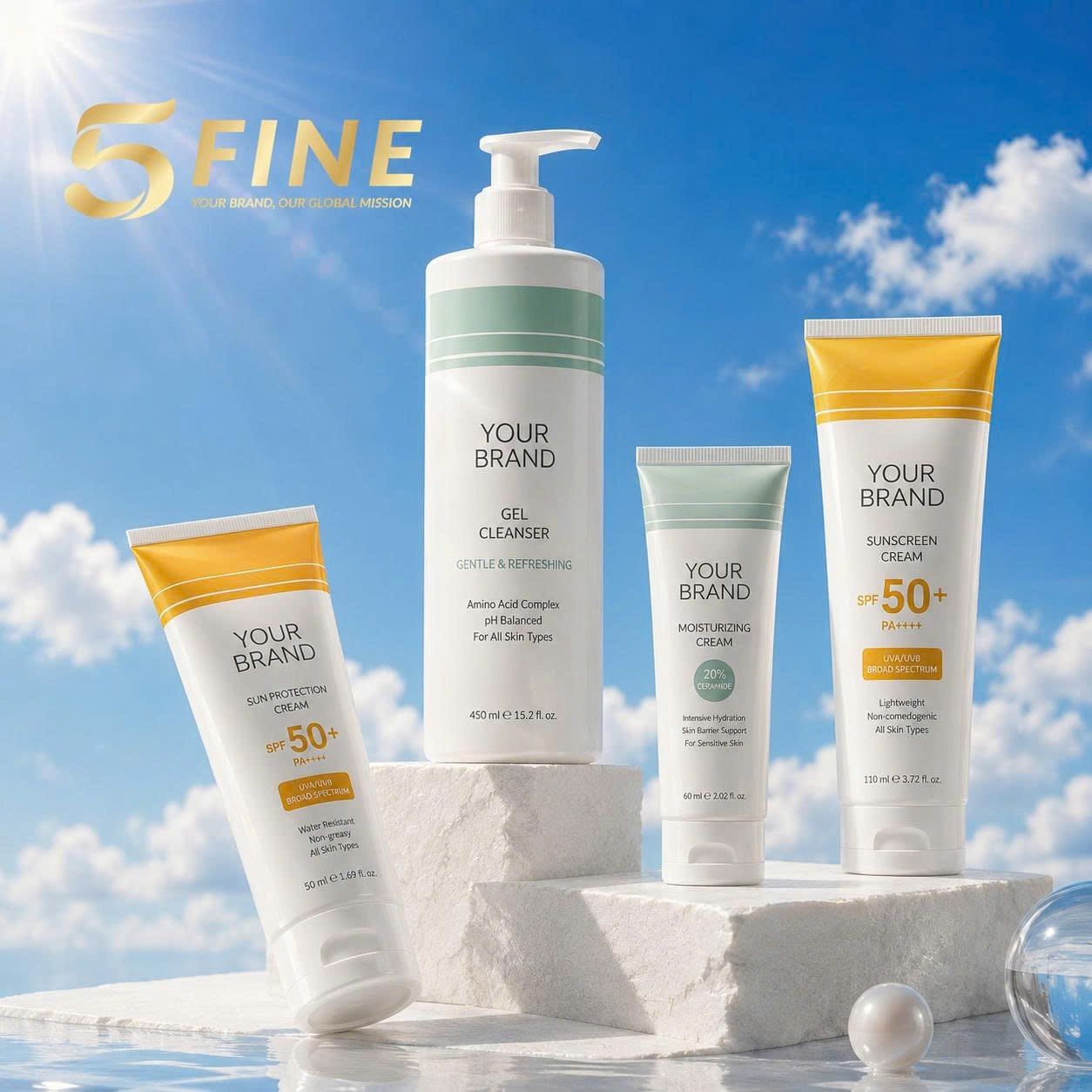 Sunscreen packaging design — 5FINE OEM/ODM