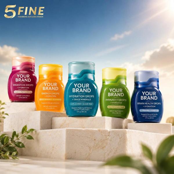 ตัวอย่างแพ็กเกจอาหารเสริม OEM โดย 5FINE