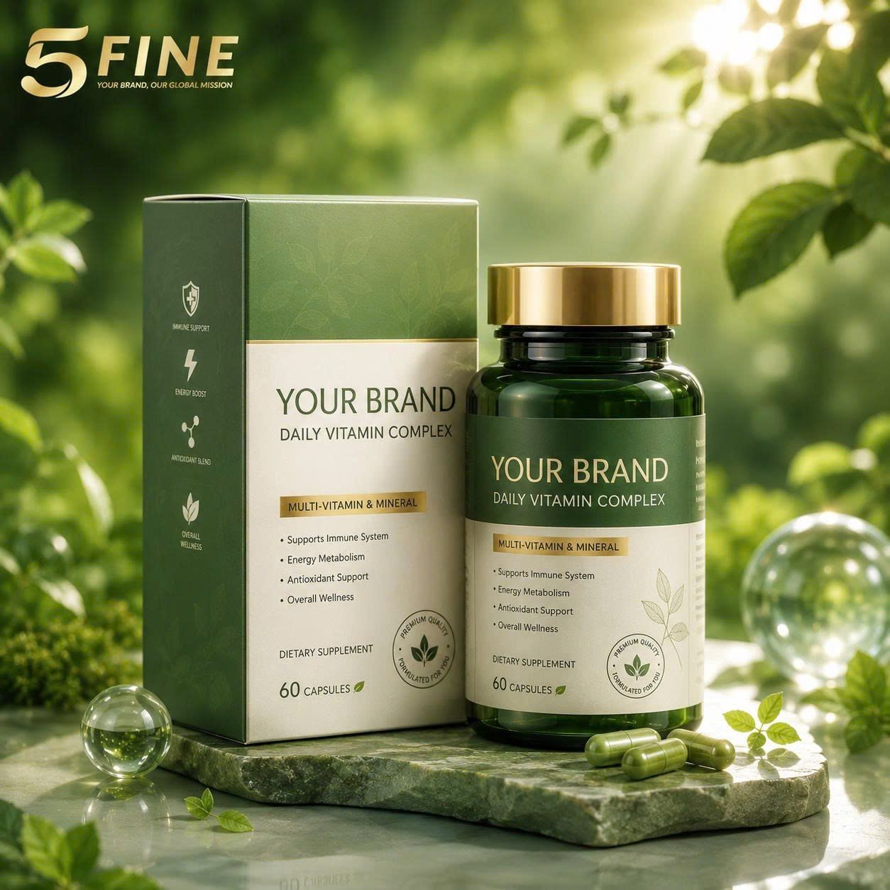 Vitamin & Gummy packaging design — 5FINE OEM/ODM