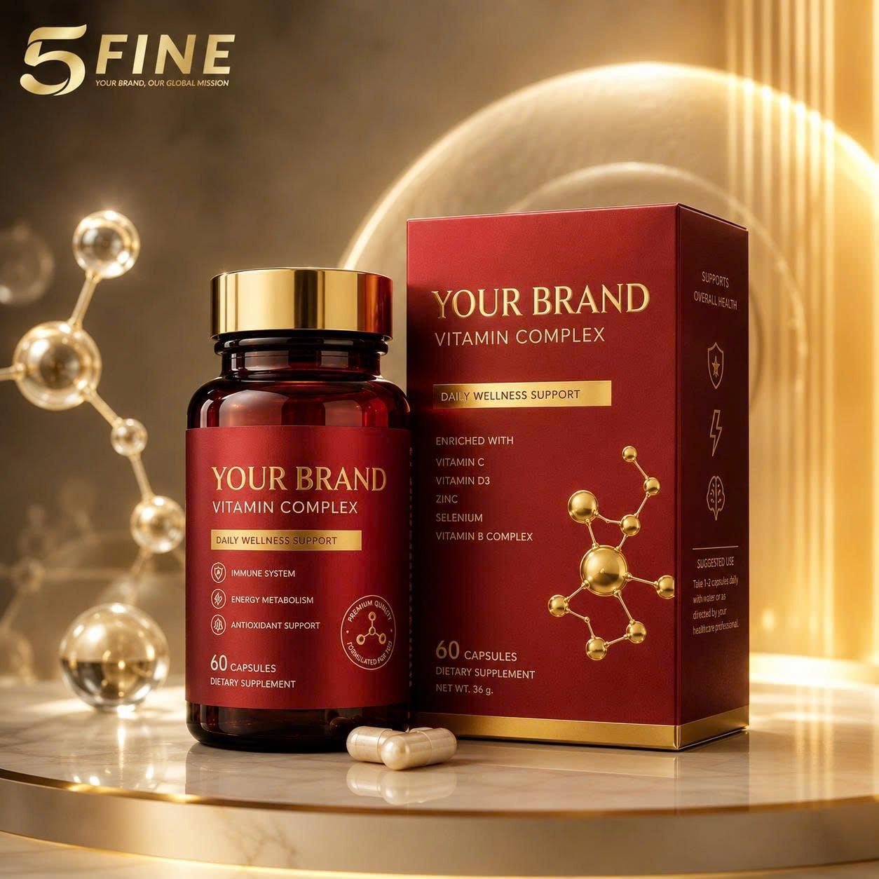 Vitamin & Gummy packaging design — 5FINE OEM/ODM