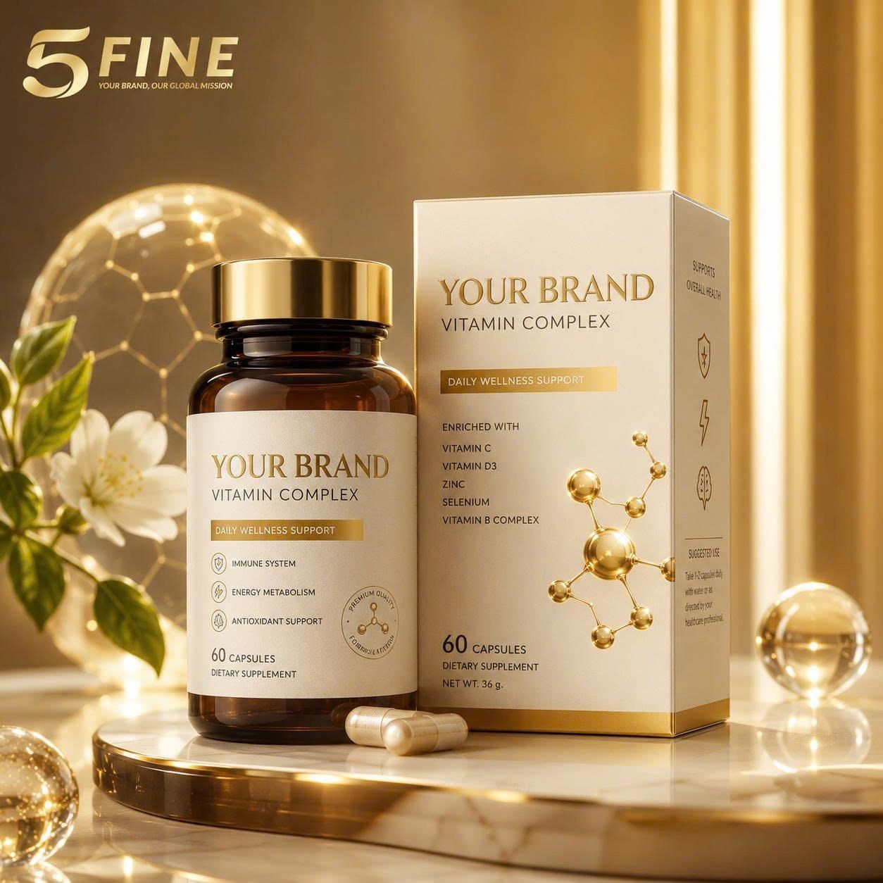 Vitamin & Gummy packaging design — 5FINE OEM/ODM